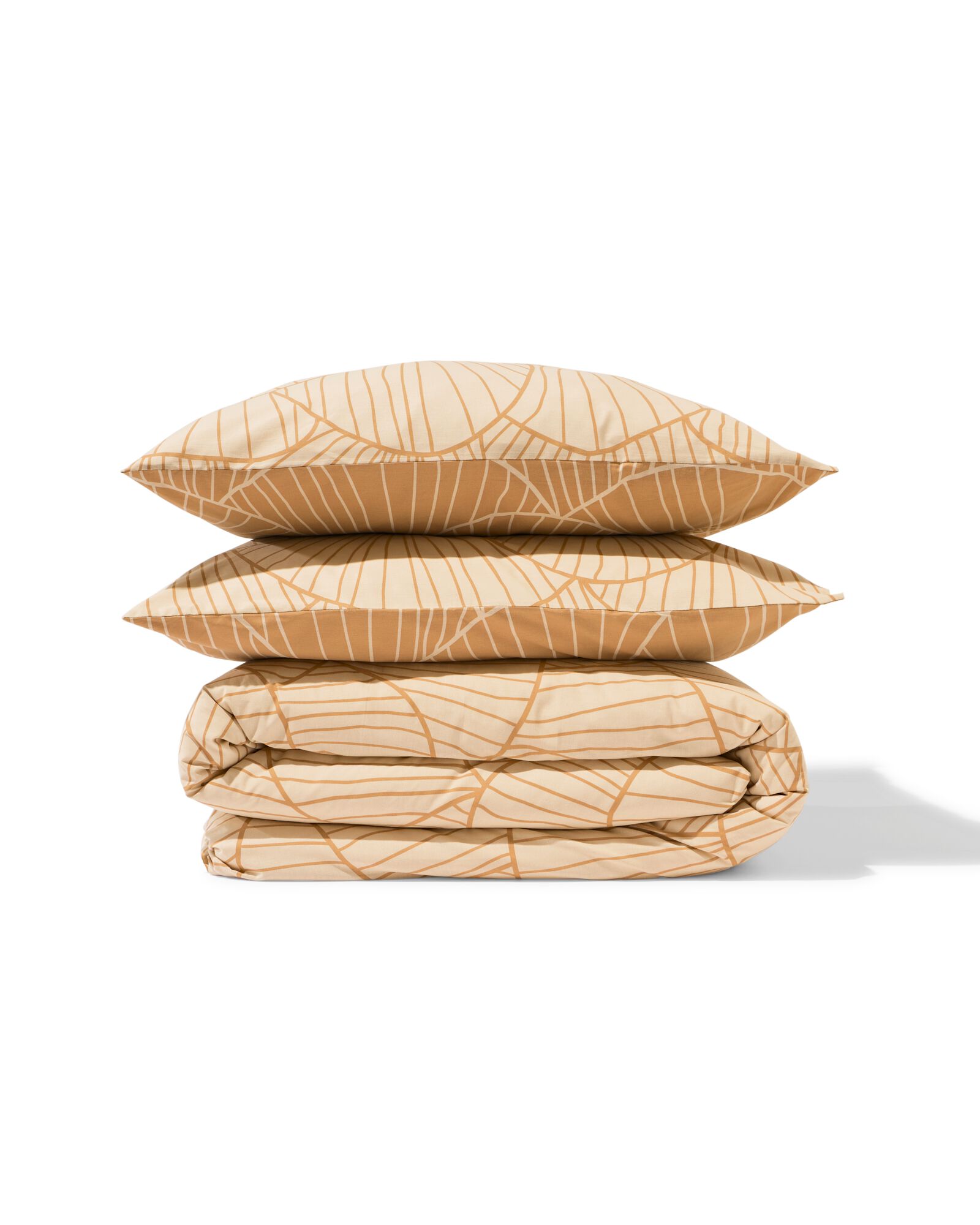 housse de couette 200x200/220 coton coquillages sable - 5720186 - HEMA