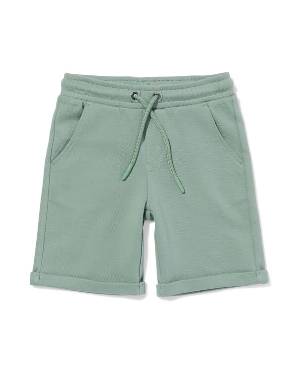 kindershort regular fit groen groen - 30715204GREEN - HEMA