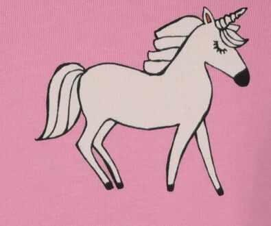t-shirt enfant licorne rose rose - 1000017859 - HEMA