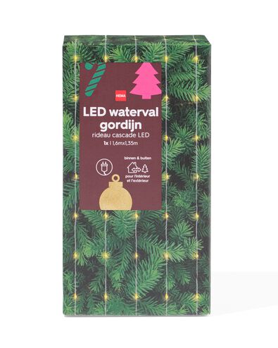 LED, Wasserfall, 1,6 &times; 1,35 m, f&uuml;r den Innen- und Au&szlig;enbereich geeignet - 25500160 - HEMA