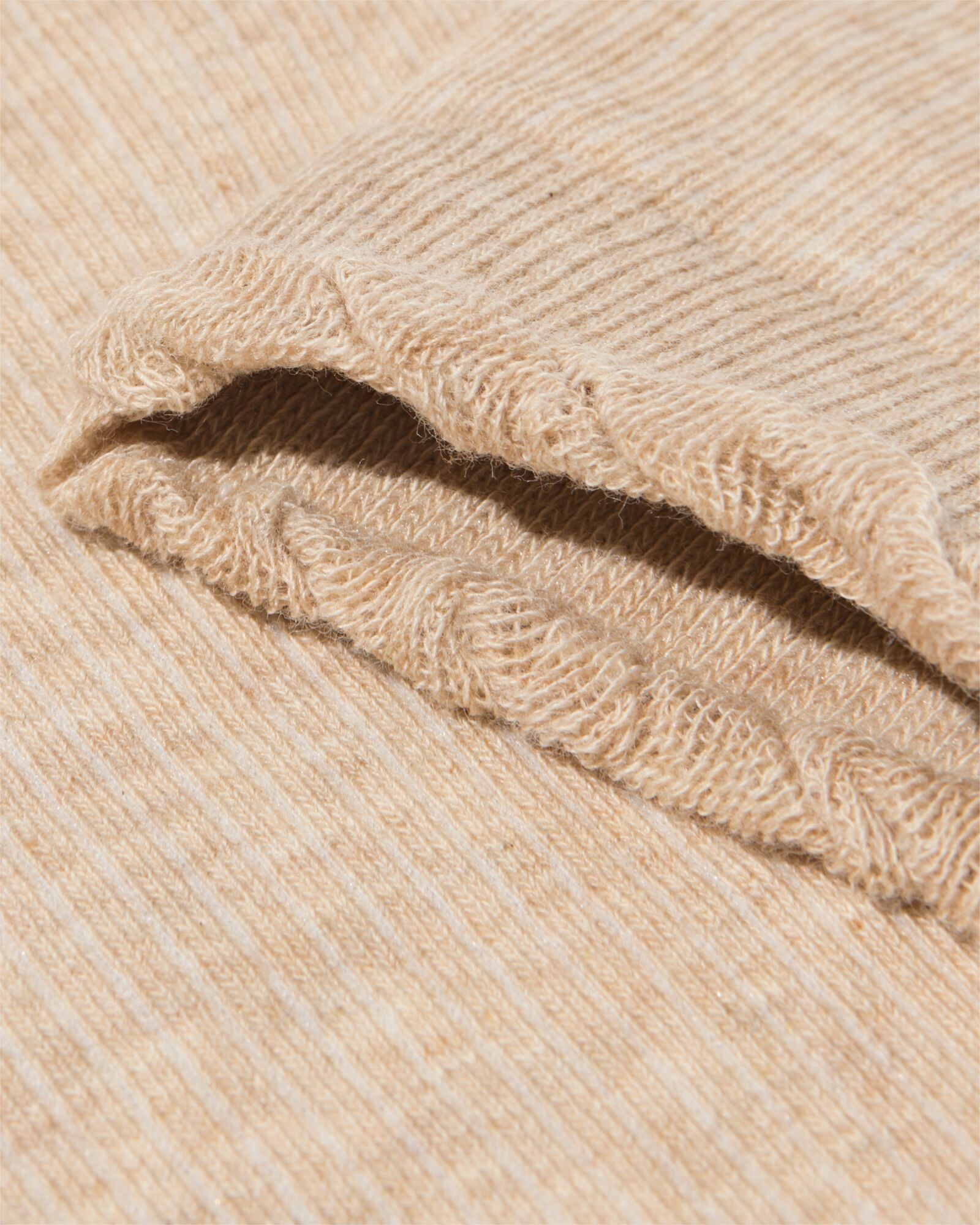 chaussettes femme c&ocirc;tel&eacute;es sable sable - 4280865SAND - HEMA