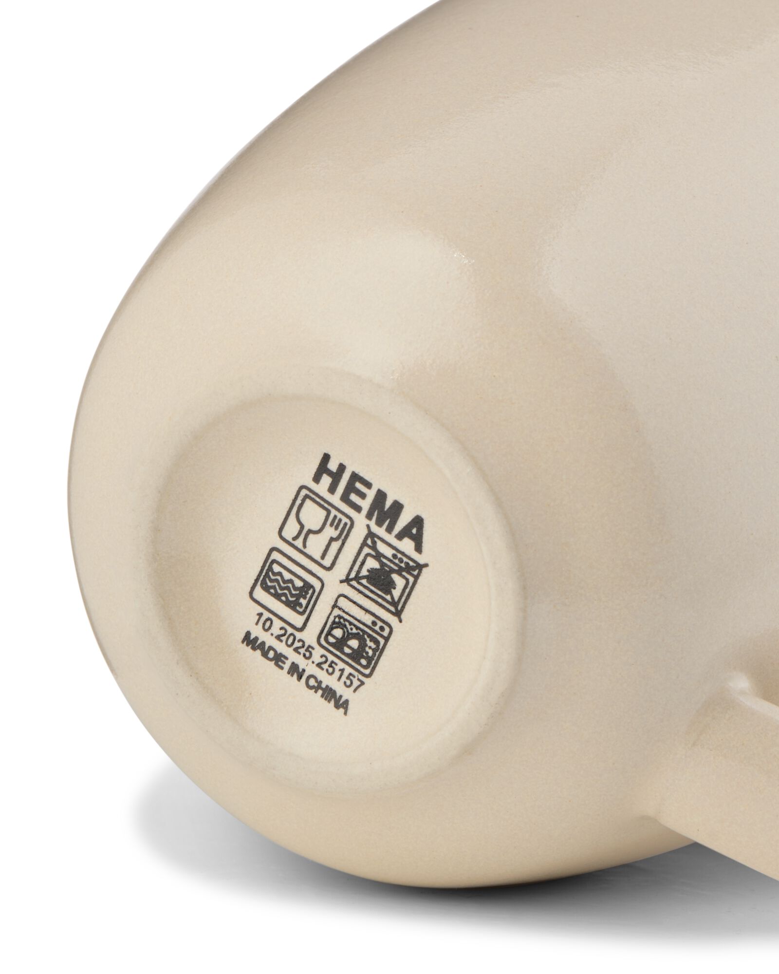 Espressotasse 90 ml, PUUR, reaktive Glasur, wollwei&szlig; - 80660314 - HEMA