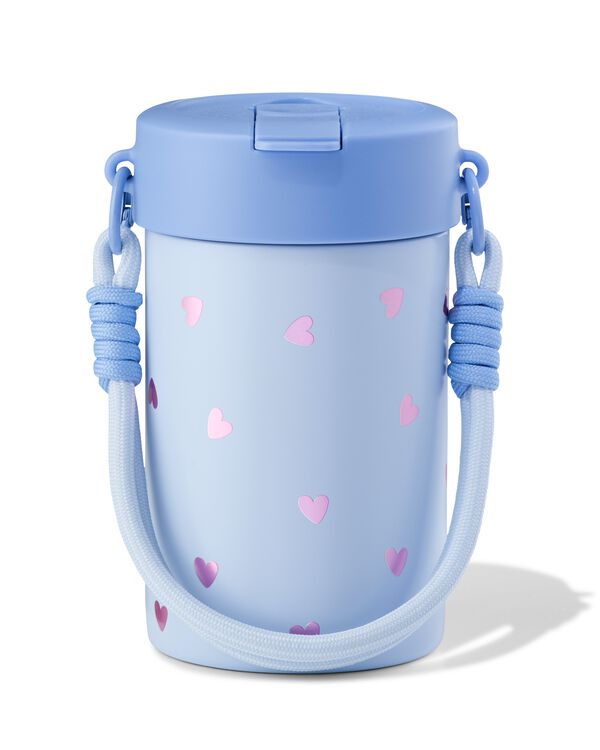 gourde 400 ml avec sangle inox c&oelig;ur - 61104408 - HEMA