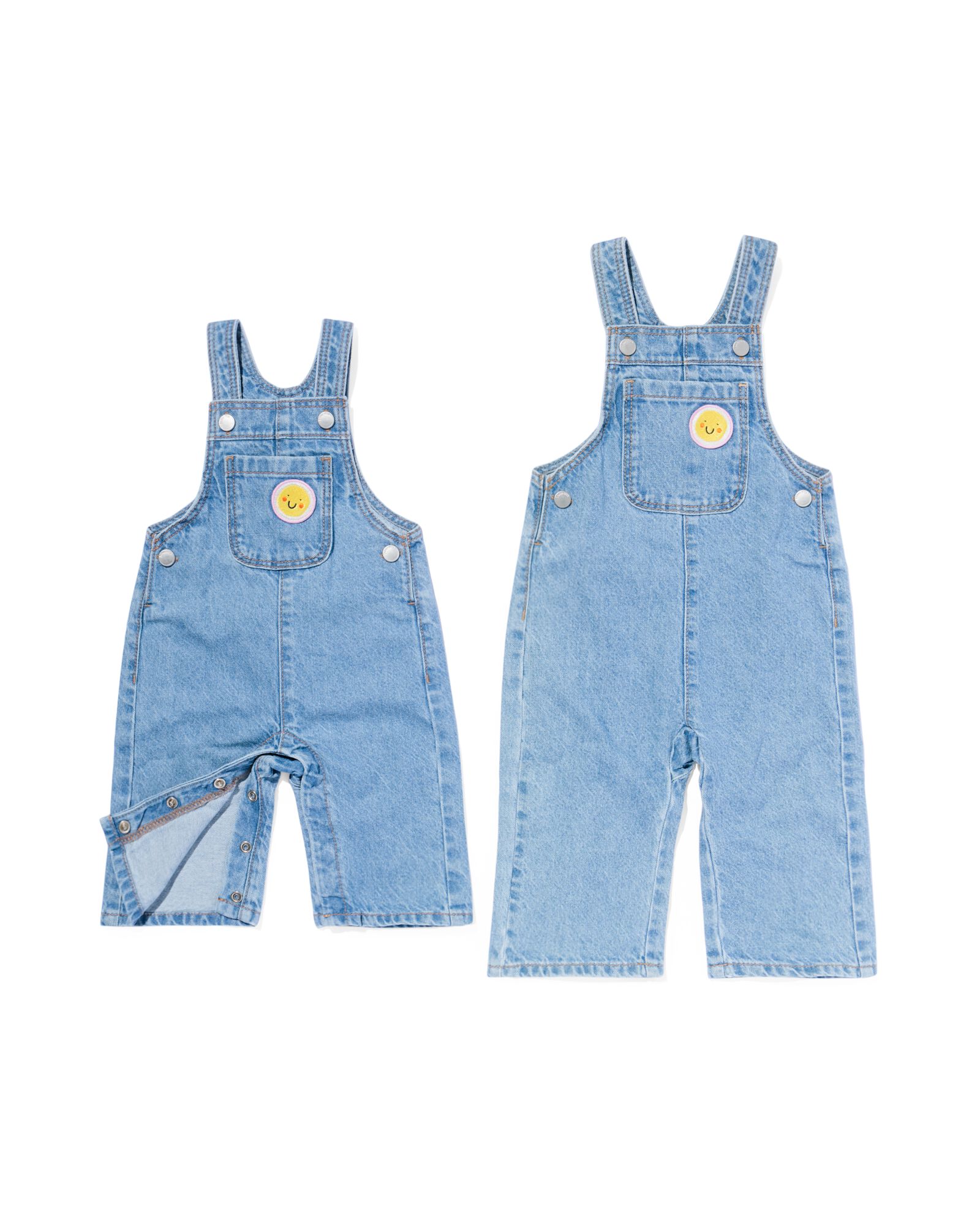 Baby-Latzhose jeansfarben - 33078760DENIM - HEMA