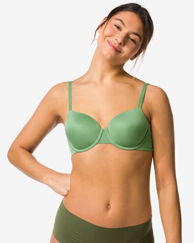 soutien-gorge pr&eacute;form&eacute; avec armatures vert vert - 21805810GREEN - HEMA