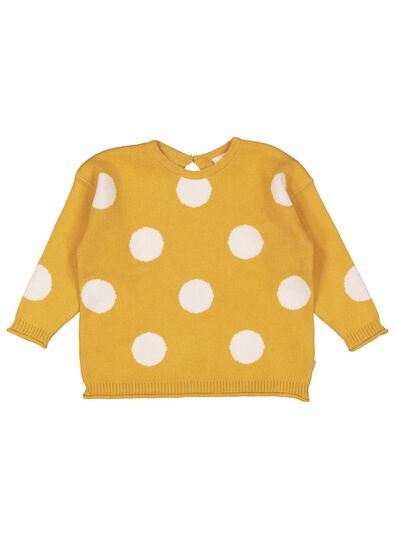 pull bébé en maille jaune jaune - 1000015537 - HEMA