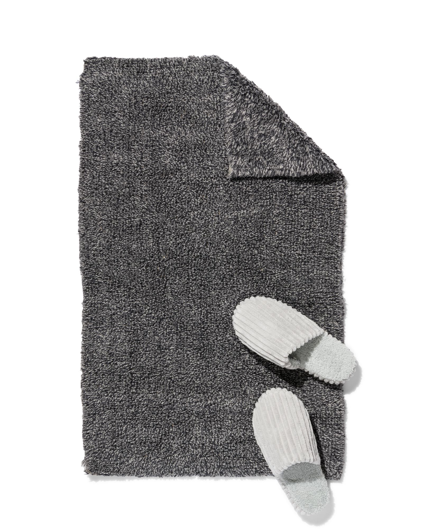 Badematte &ndash; 50 x 85 cm &ndash; extraweiche Hotelqualit&auml;t &ndash; dunkelgrau - 5210001 - HEMA