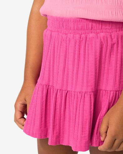 kinderbroekrok A-lijn rib donkerroze donkerroze - 30849624DARKPINK - HEMA
