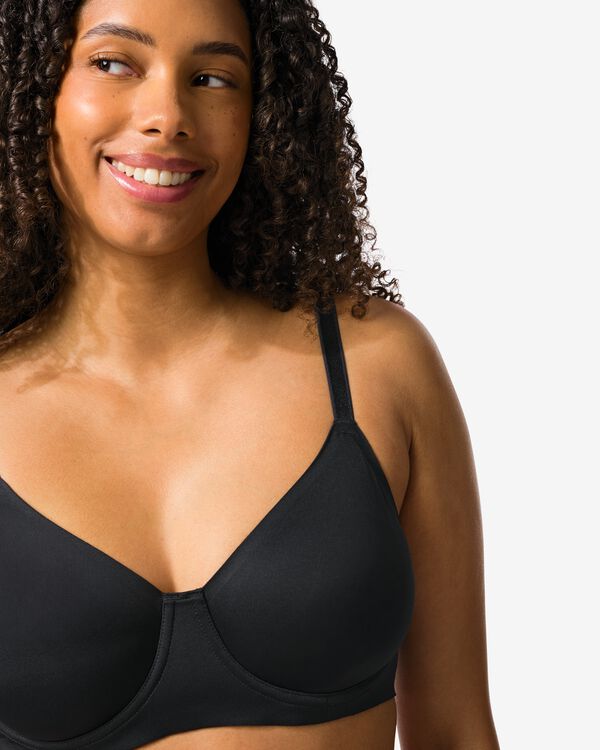 niet voorgevormde bh met beugel  zwart zwart - 21805925BLACK - HEMA