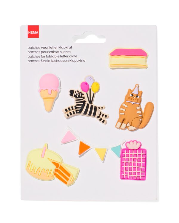 patches letter klapkrat feestje - 39824008 - HEMA