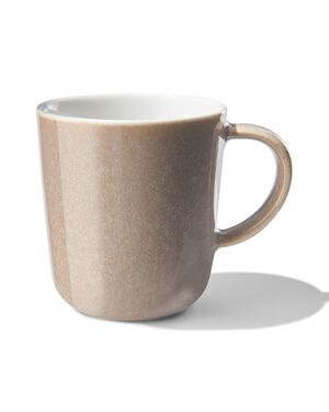 Kaffeetasse Chicago, 130 ml, reaktive Glasur, taupe - 9602301 - HEMA