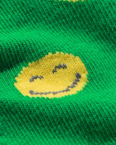 socquettes enfant visages - 5 paires noir - 4311180BLACK - HEMA