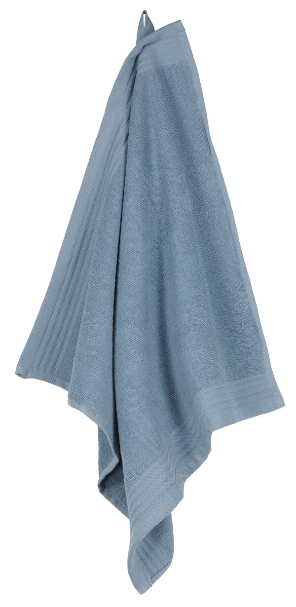 essuie-mains 50x50 coton bleu clair - 5420100 - HEMA