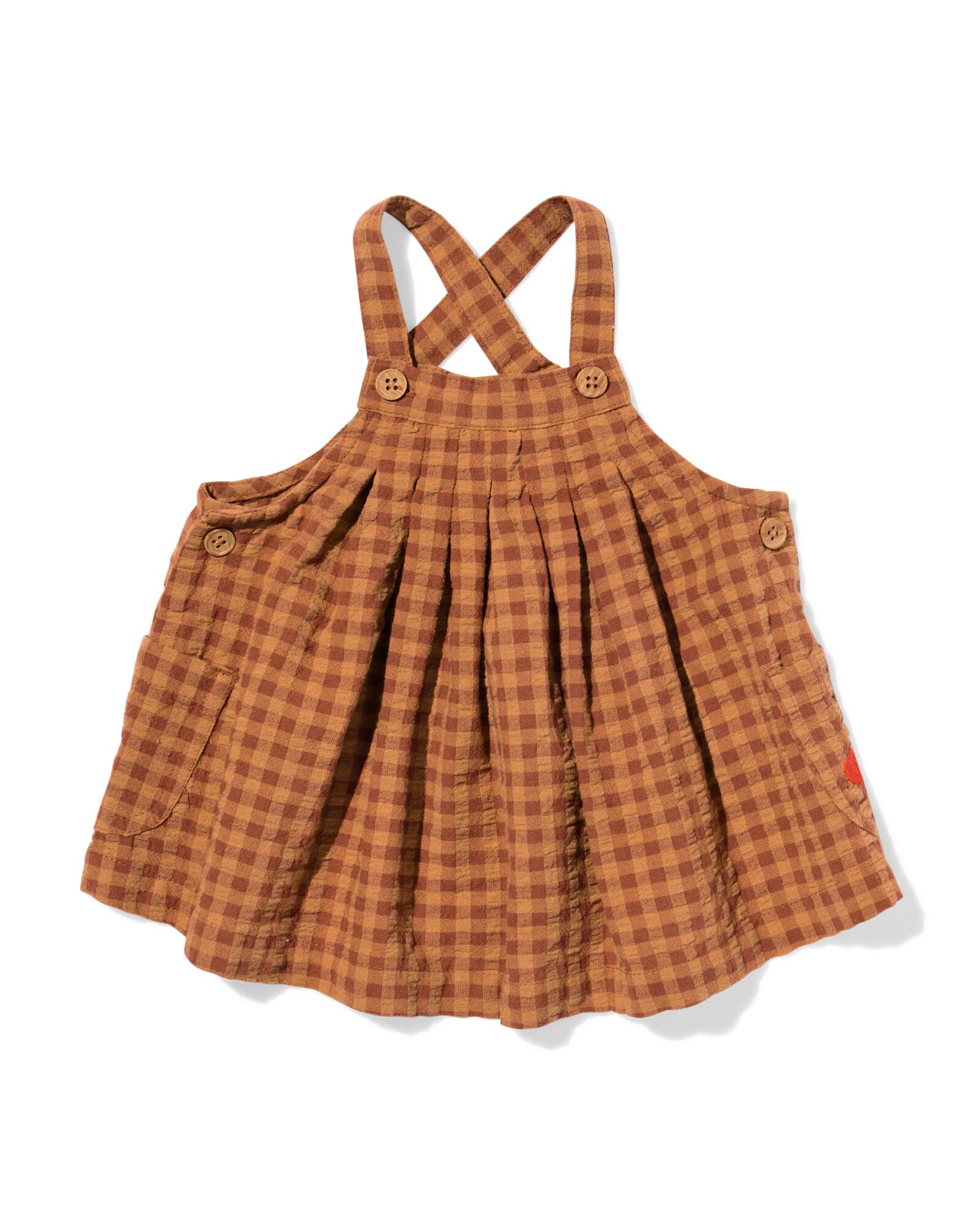 babyjurk ruiten bruin bruin - 33037270BROWN - HEMA