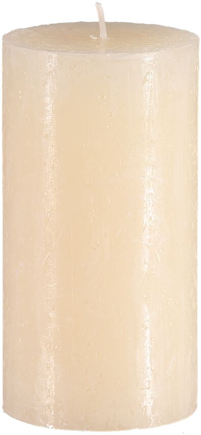 bougie rustique 7 x 19 cm ivoire 7 x 19 - 13503149 - HEMA