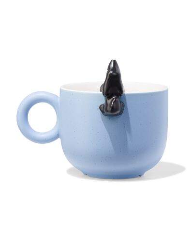 theemok 480ml aardewerk lichtblauw Takkie - 61100334 - HEMA