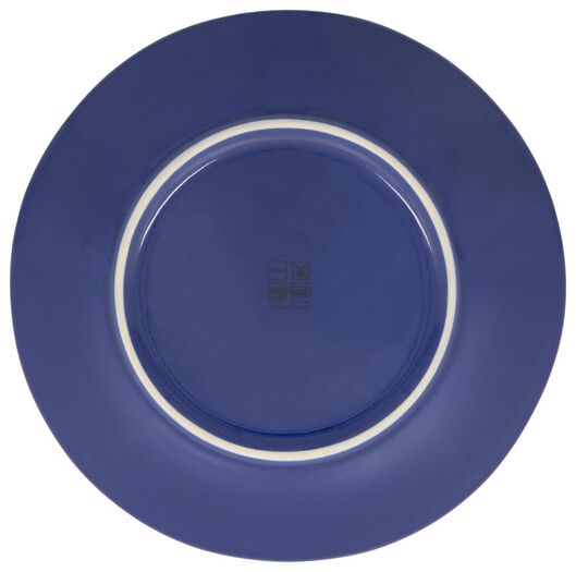 petite assiette 23 cm Porto émail réactif blanc/bleu - 9602251 - HEMA
