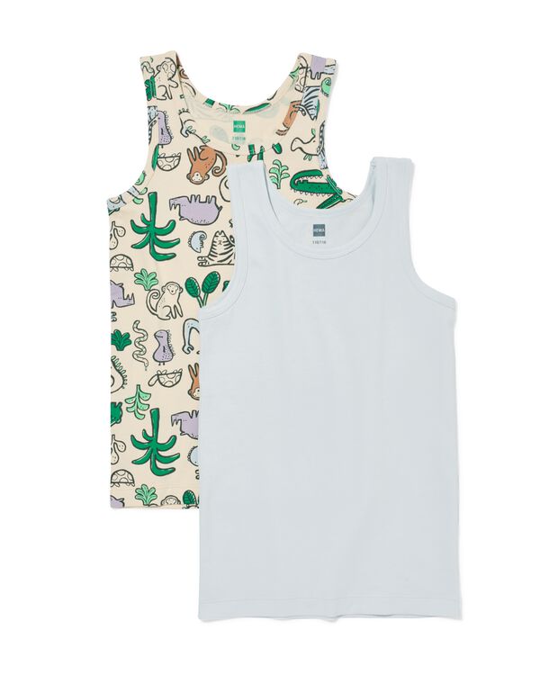 chemises enfant jungle - lot de 2 bleu clair bleu clair - 19270170LIGHTBLUE - HEMA