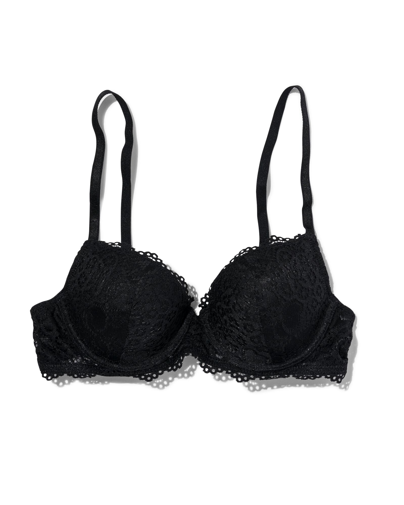 vorgeformter B&uuml;gel-BH mit Spitze schwarz schwarz - 1000014582 - HEMA