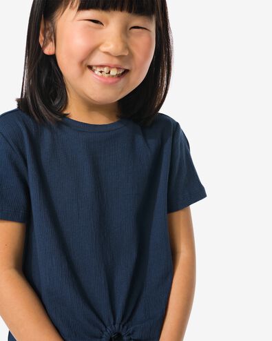 t-shirt enfant avec anneau bleu foncé bleu foncé - 30841110DARKBLUE - HEMA