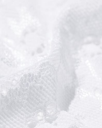Damen-Brazilian, Mikrofaser, Spitze weiß weiß - 19620124WHITE - HEMA