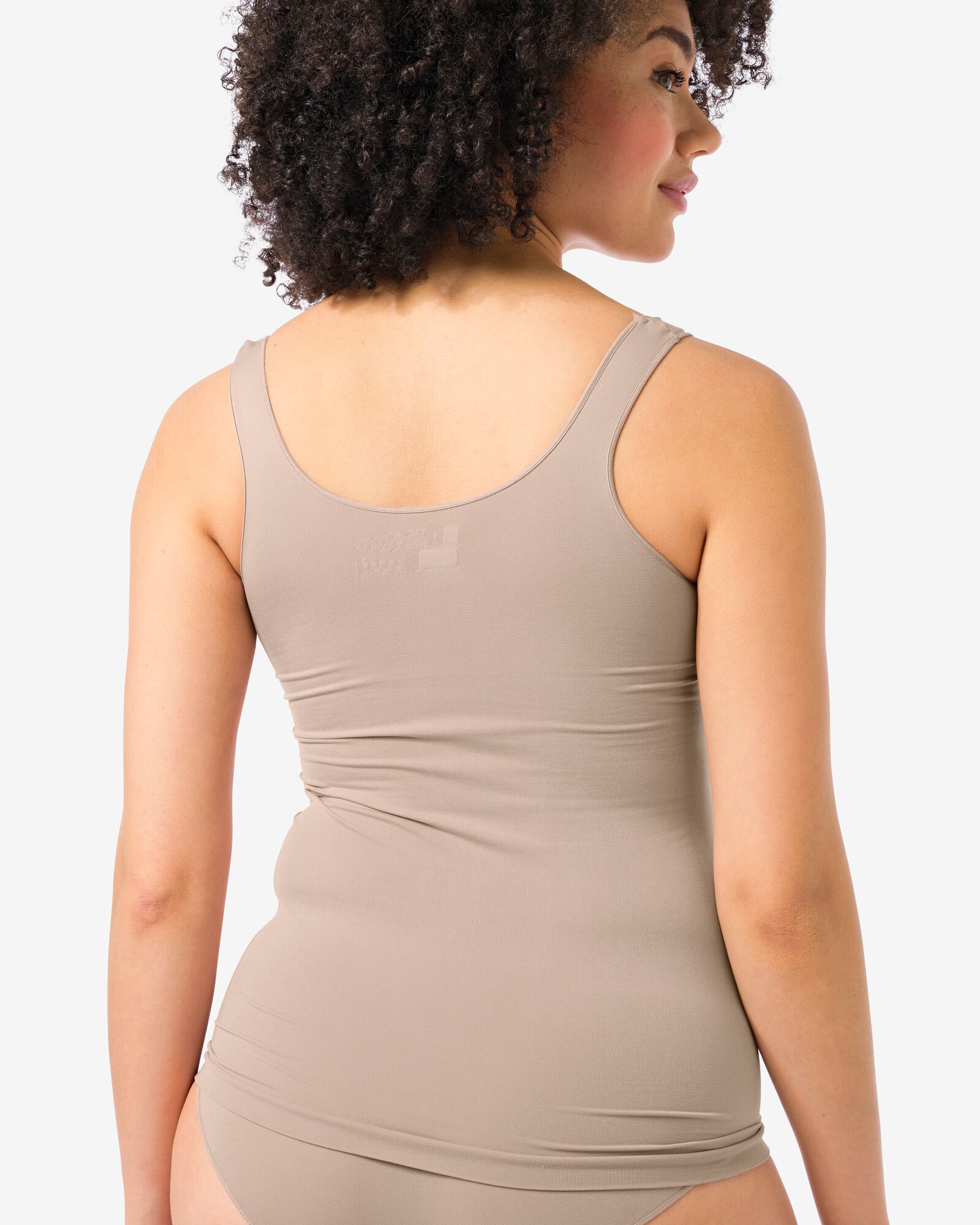 d&eacute;bardeur femme sans coutures en micro beige beige - 19601014BEIGE - HEMA