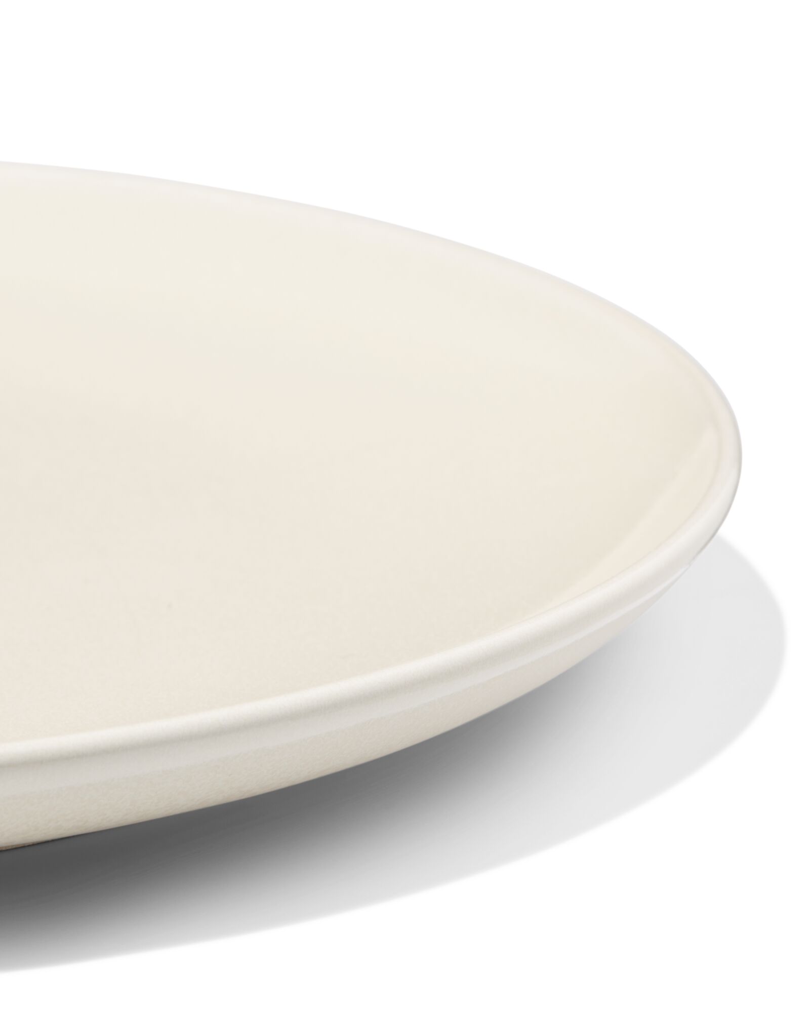 ontbijtbord &Oslash;21cm PUUR reactief glazuur gebroken wit  - 9650132 - HEMA