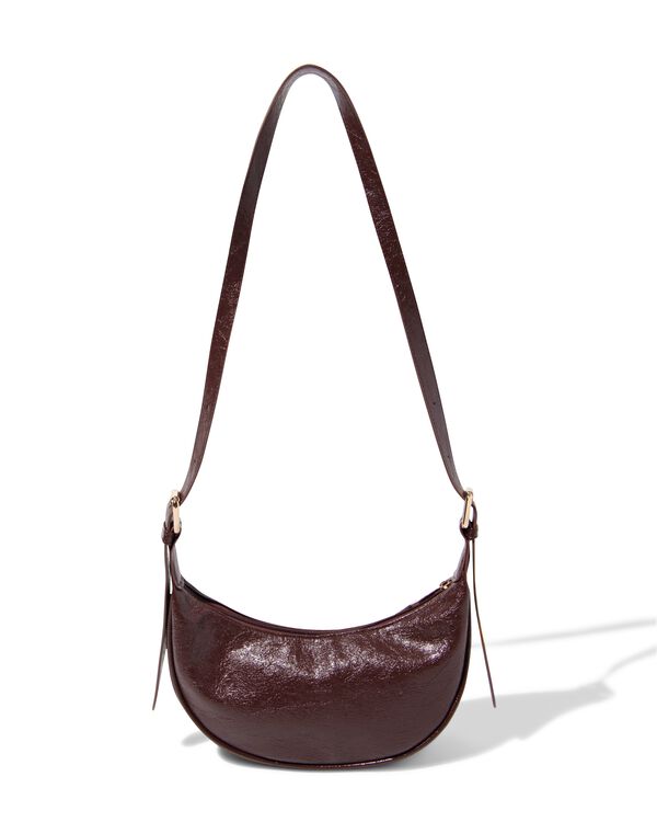 schoudertas imitatieleer rood - 18750003 - HEMA