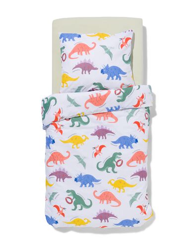 housse de couette tout-petit 120x150 coton doux dino - 5730212 - HEMA