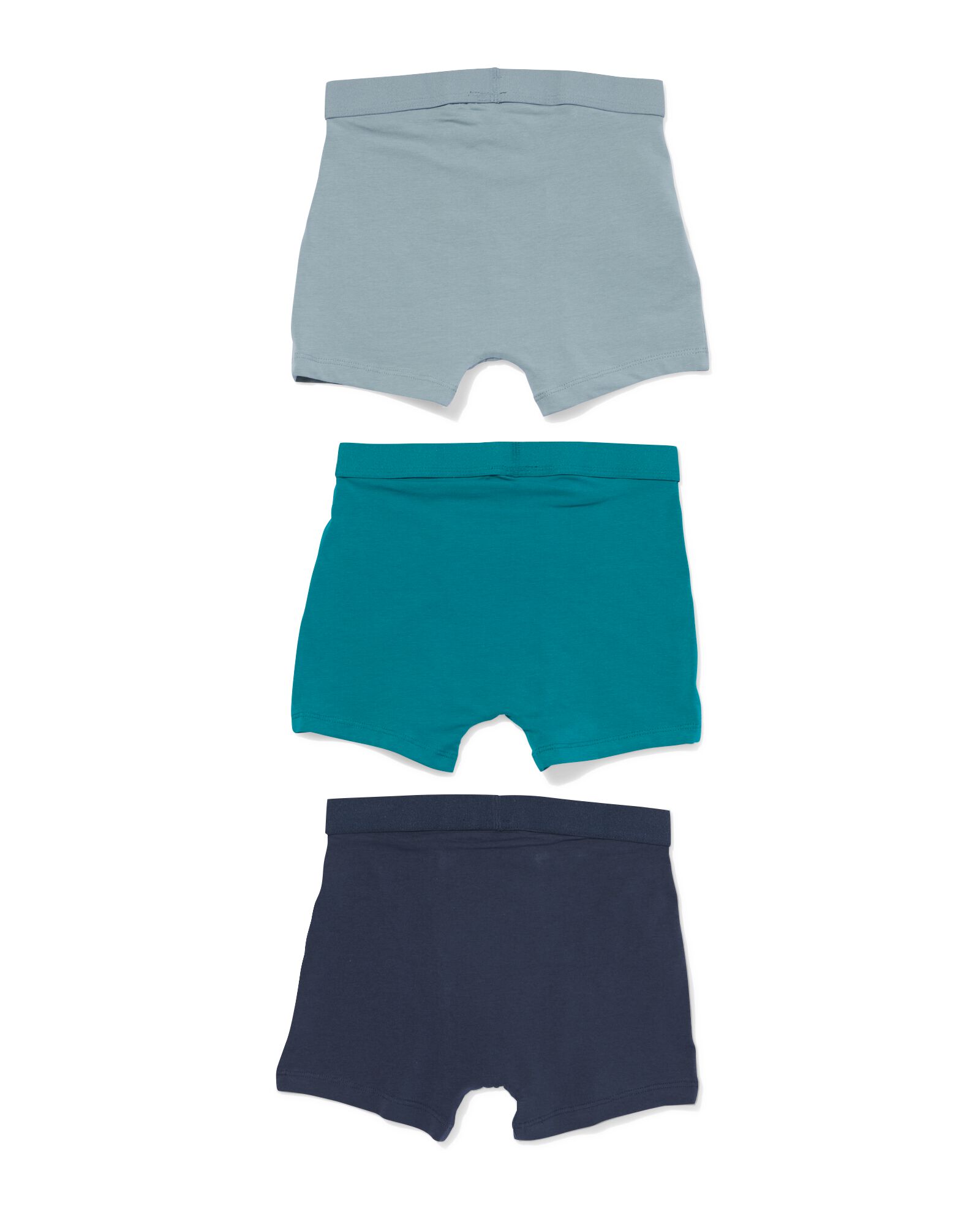 boxers enfant coton - lot de 3 bleu bleu - 19204660BLUE - HEMA