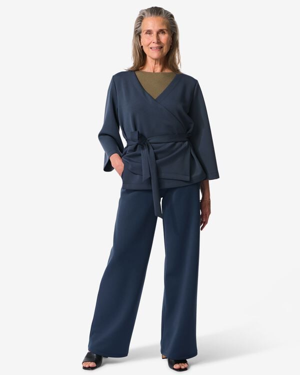 damesbroek Elly blauw - 36203570BLUE - HEMA