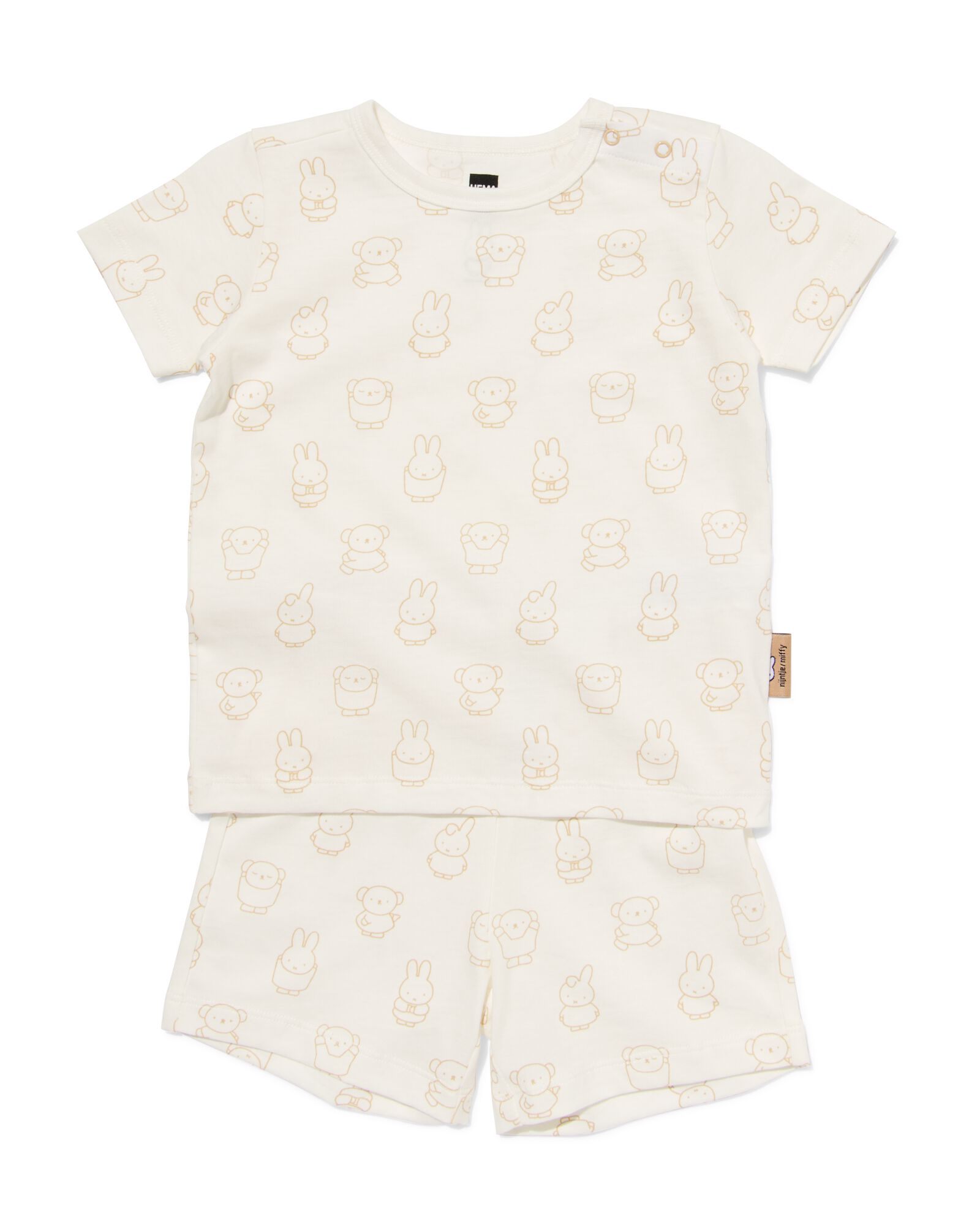 nijntje baby shortama  beige beige - 33301560BEIGE - HEMA