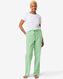 pantalon de pyjama femme coton vert L - 23423923 - HEMA