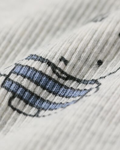 Miffy Newborn-Leggings zum Mitwachsen, gerippt graumeliert graumeliert - 33433520GREYMELANGE - HEMA