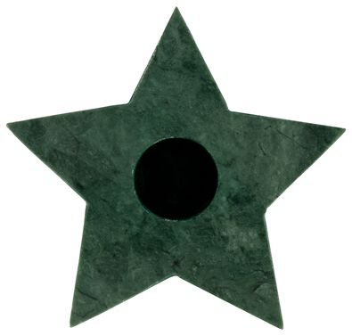 bougeoir marbre étoile 10 cm vert - 25103593 - HEMA