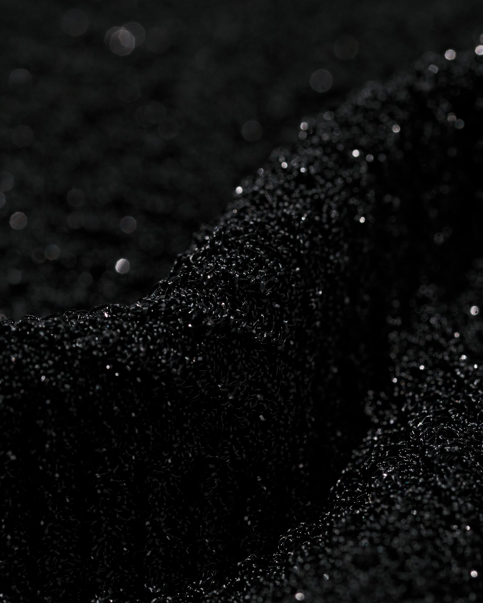 damesbroek Erin glitter zwart zwart - 36205660BLACK - HEMA