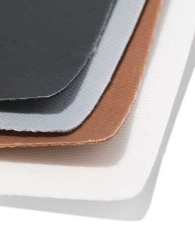 tissu de r&eacute;paration 19x12cm jean blanc marron gris noir - 4 pi&egrave;ces - 1400318 - HEMA