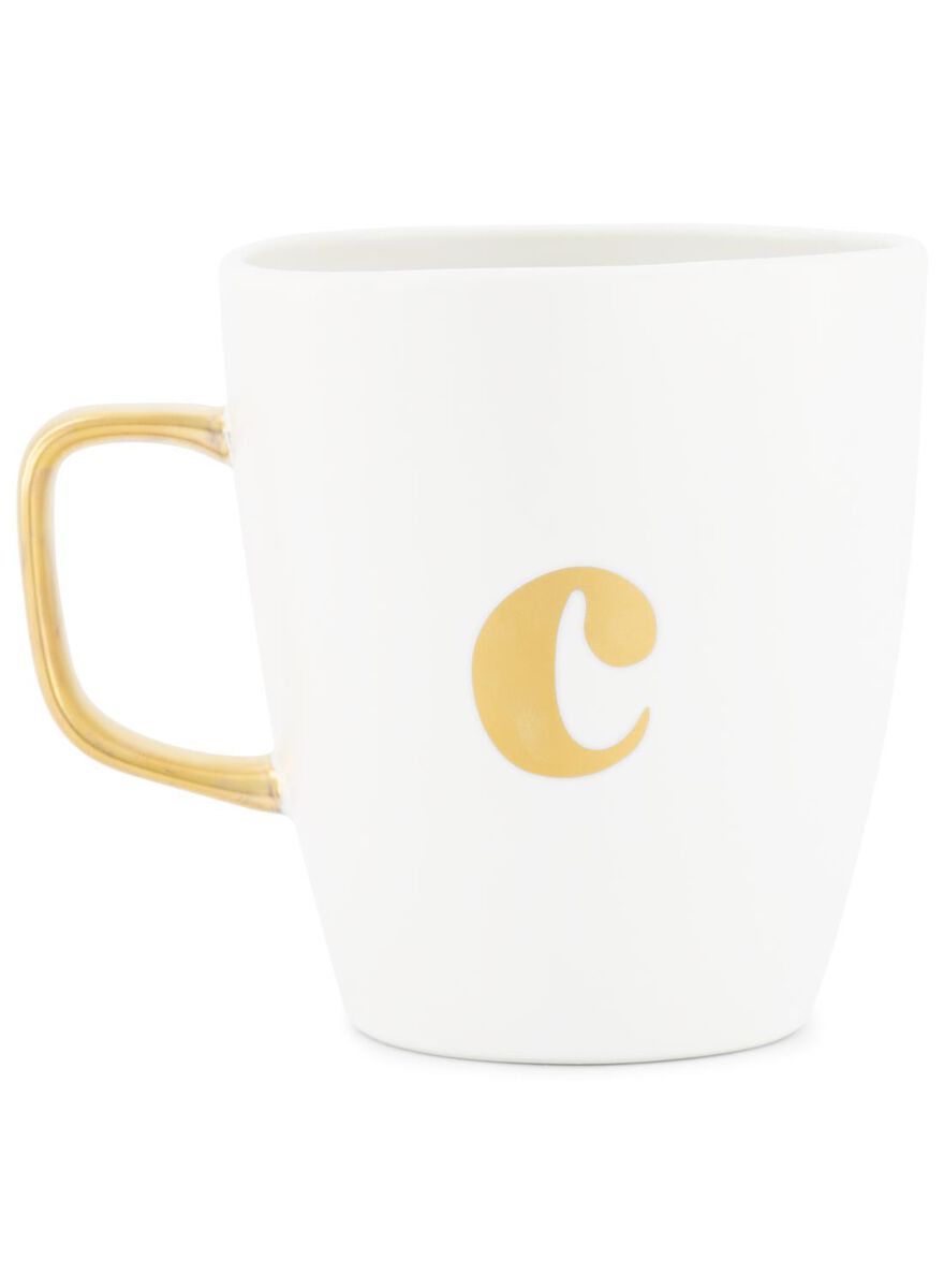 mug avec lettre c blanc C - 60030052 - HEMA