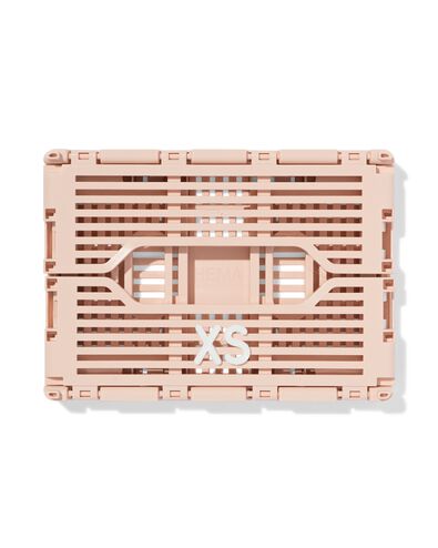 caisse pliable recycl&eacute;e XS rose rose p&acirc;le XS  13 x 18 x 8 - 39821197 - HEMA