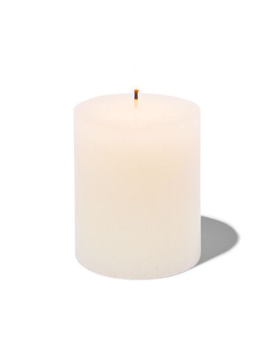 bougie rustique &Oslash;7x8 cm ivoire ivoire 7 x 8 - 13503154 - HEMA