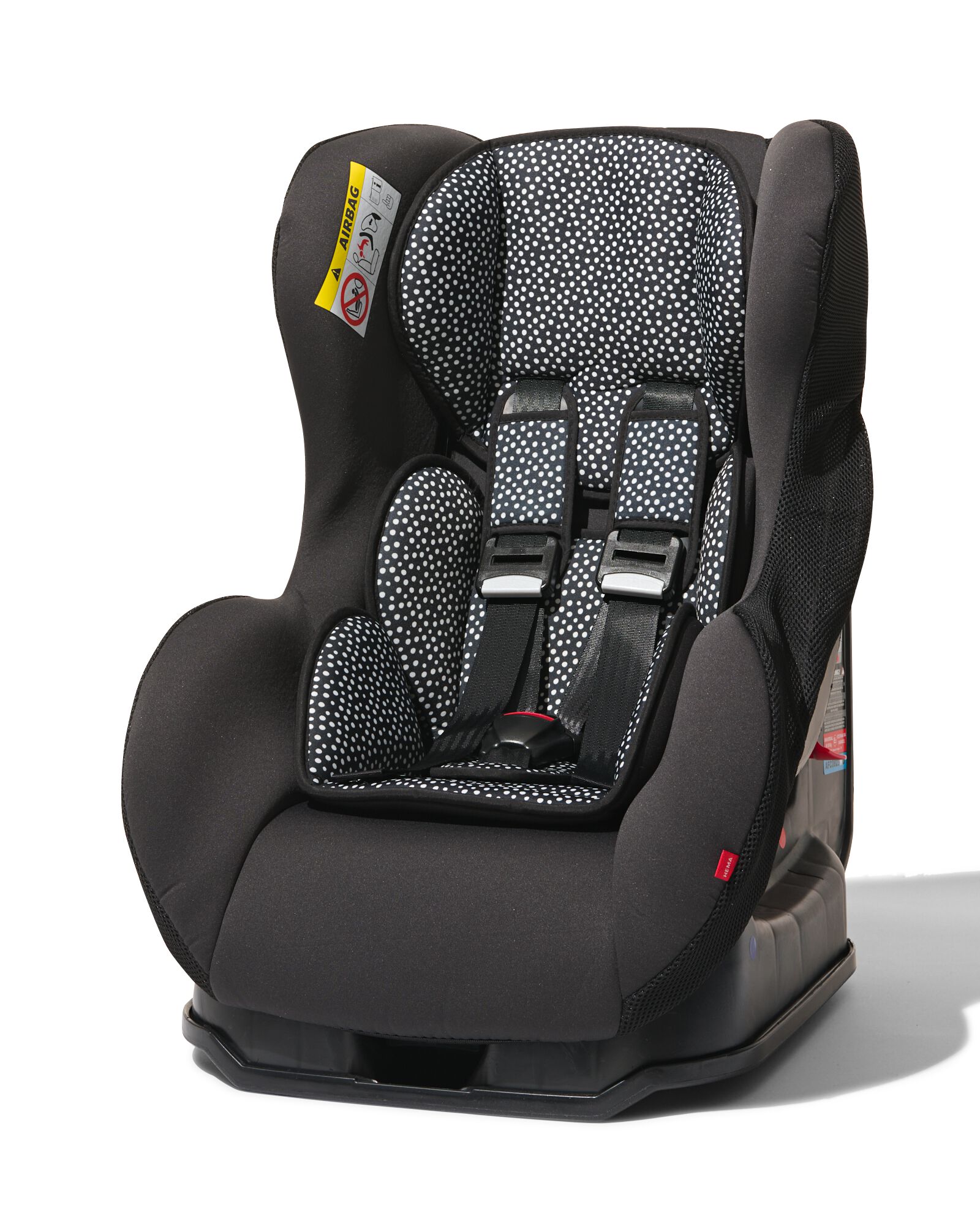siège auto bébé 0-25kg pois noirs/blancs - HEMA