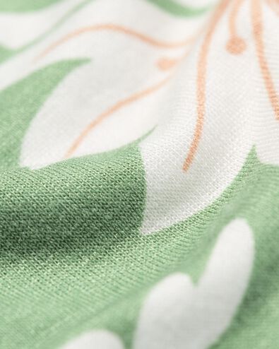 damespyjamabroek straight fit bloemen groen groen - 23400685GREEN - HEMA