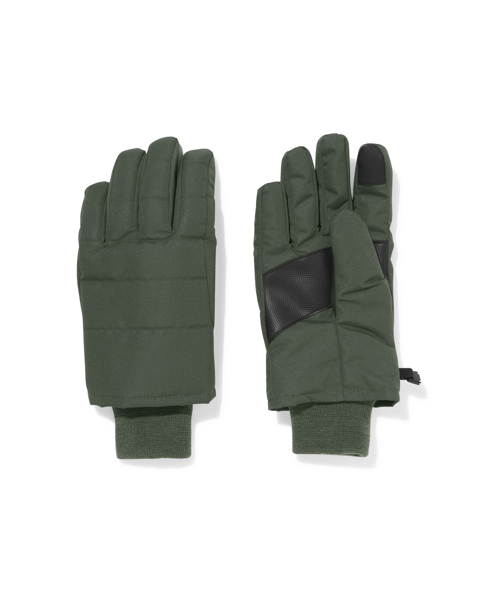 herenhandschoenen met touchscreen tip donkergroen donkergroen - 16500045DARKGREEN - HEMA