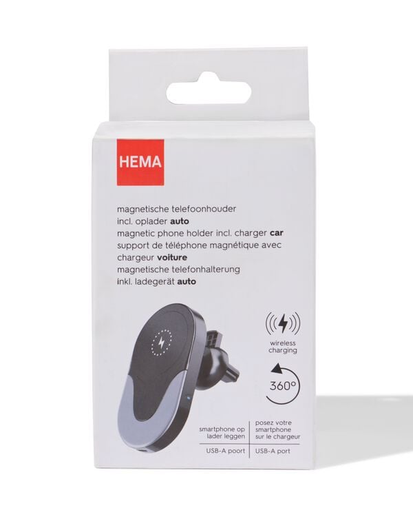 magnetische telefoonhouder met oplader - 41750069 - HEMA