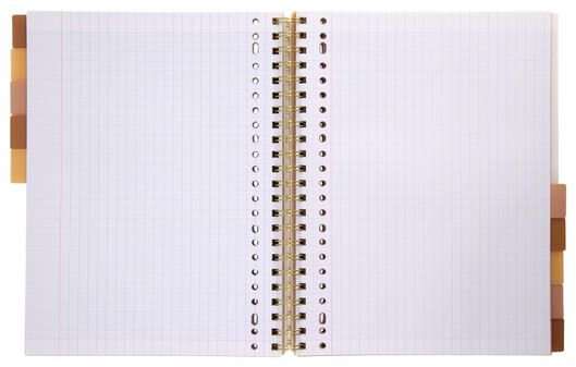 cahier à spirale 10-en-1 A4 à grands carreaux (Seyès) dégradé de couleurs - 14190054 - HEMA