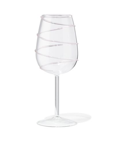Weinglas Spirale rosa - 41822217 - HEMA