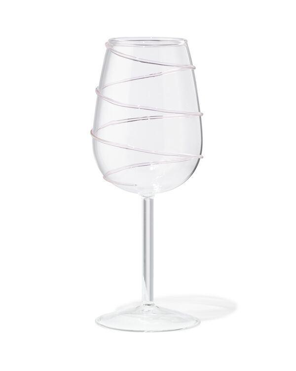 Weinglas Spirale rosa - 41822217 - HEMA