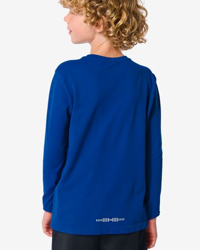 t-shirt de sport enfant sans coutures bleu vif 110/116 - 36090352 - HEMA