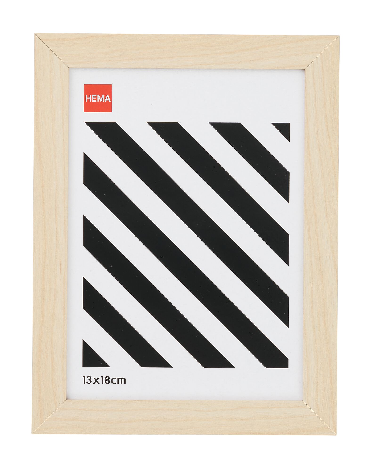fotolijst hout 13x18 naturel 13 x 18 hout - 13621031 - HEMA