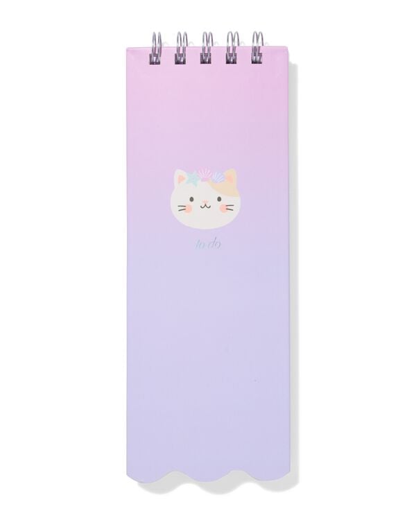 bloc liste &agrave; faire 8x22,4 cm chat - 14102209 - HEMA